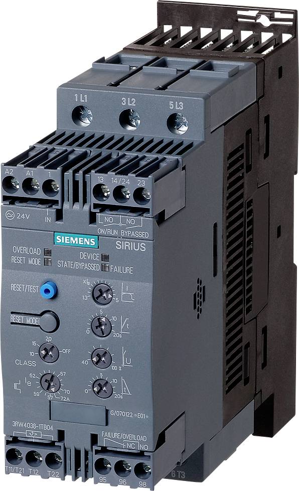 Siemens 3RW4038-1TB05 600 V 72 A 37 kW 400 V IP00