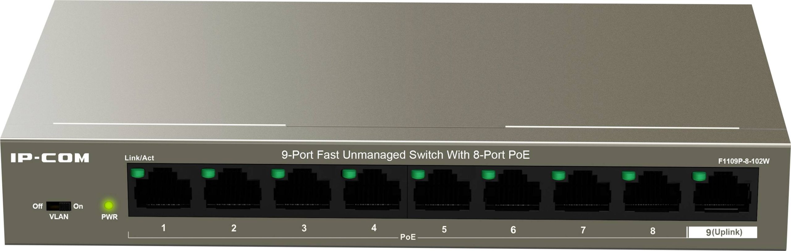 IP-COM Networks F1109P-8-102W mrežni svič 8 vrat 10 / 100 MBit/s