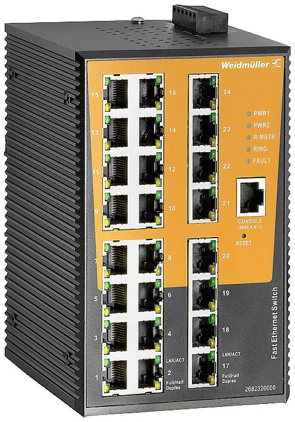 Weidmüller IE-SW-AL24M-24TX industrijski Ethernet svič 10 / 100 MBit/s