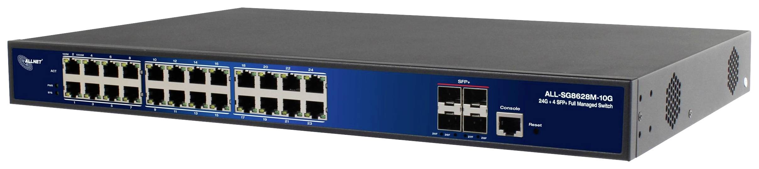 Allnet ALL-SG8628M-10G mrežni svič 24 vrat 10 / 100 / 1000 MBit/s