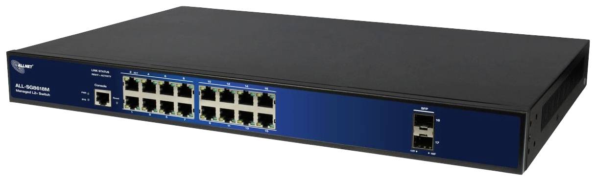 Allnet ALL-SG8618M mrežni svič 16 vrat 10 / 100 / 1000 MBit/s