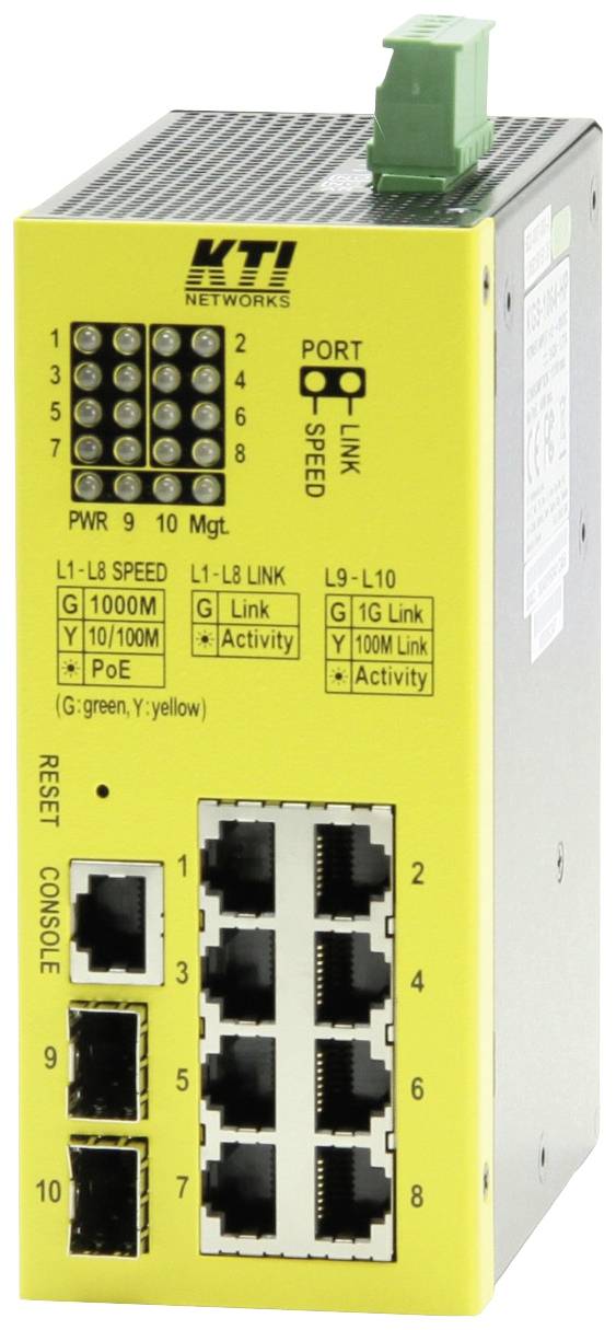 KGS-1064-HP industrijski Ethernet svič 10 vrat 10 / 100 / 1000 MBit/s