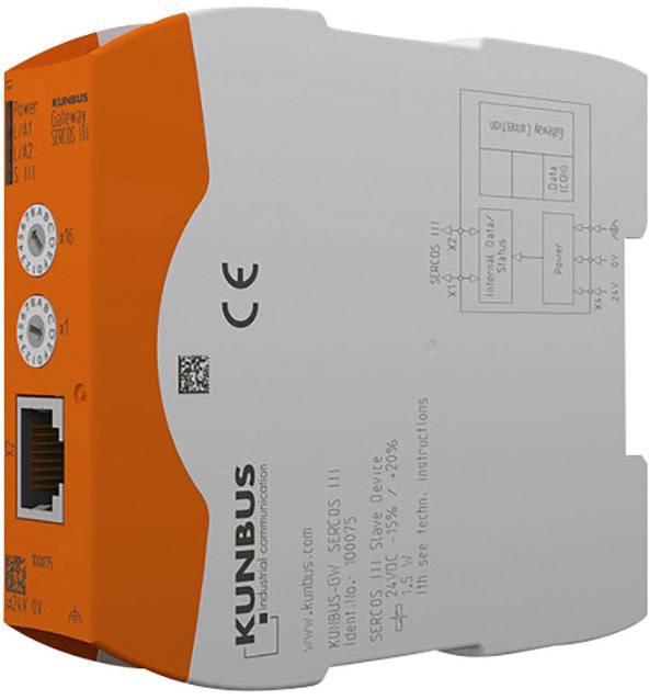 Revolution Pi PR100073 GW EtherCAT RJ-45 24 V IP20