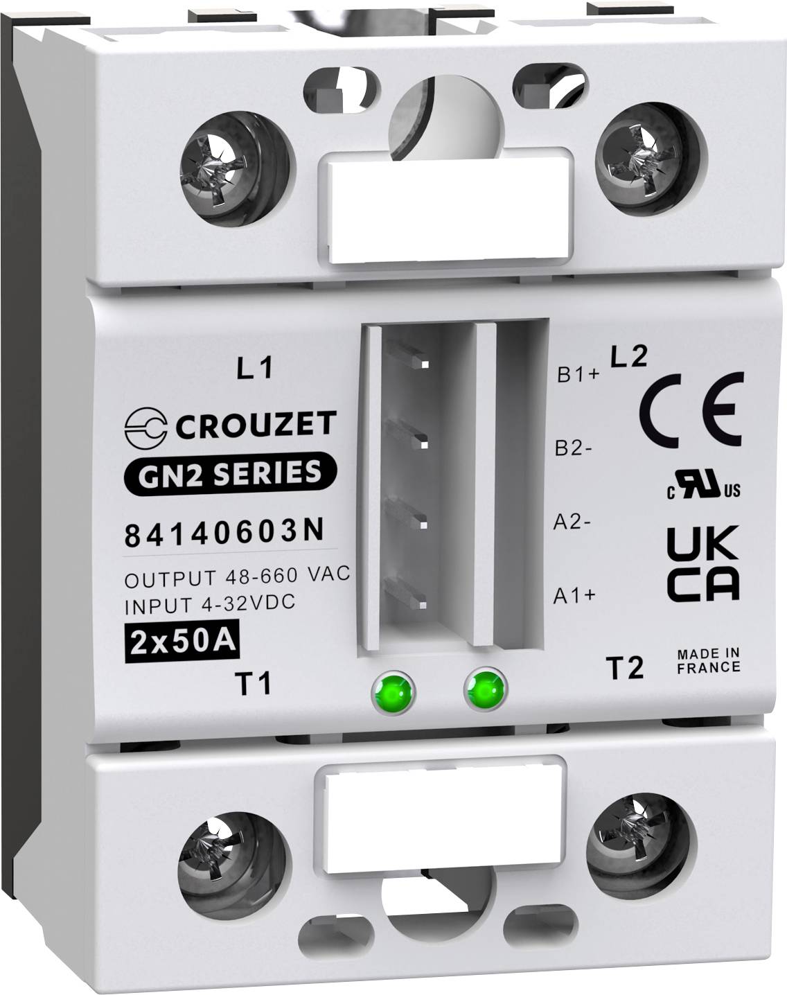Crouzet SSR GN2 50 A, 660 V/AC, 32 V/DC