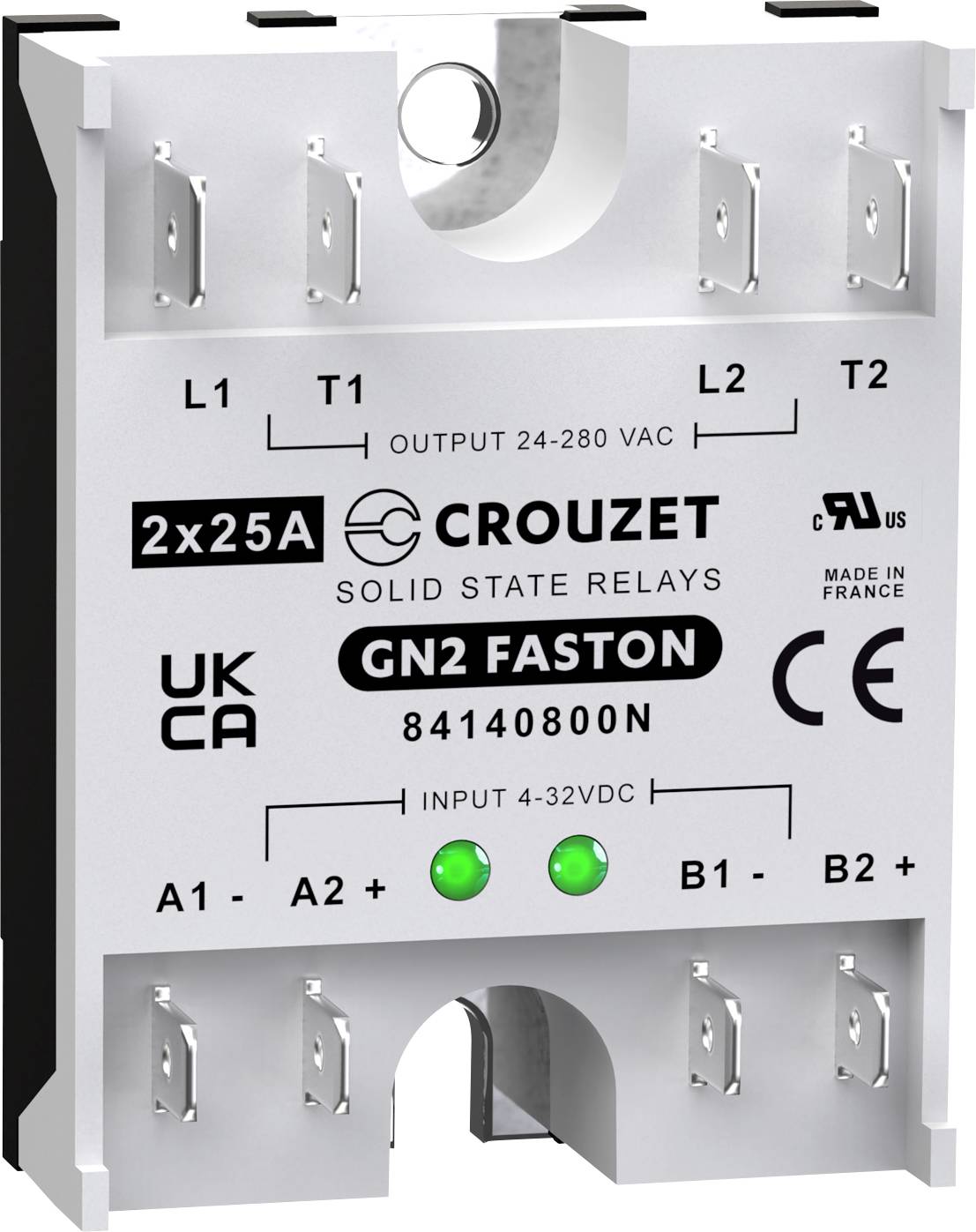 Crouzet SSR GN2 25 A, 280 V/AC, 32 V/DC