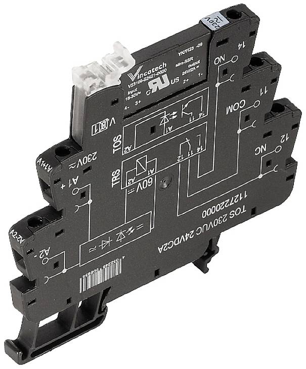 Weidmüller TOS 24-230VUC 24VDC2A ED2 poluprovodnički relej (SSR) 250 V/AC (pak. 10 kom)