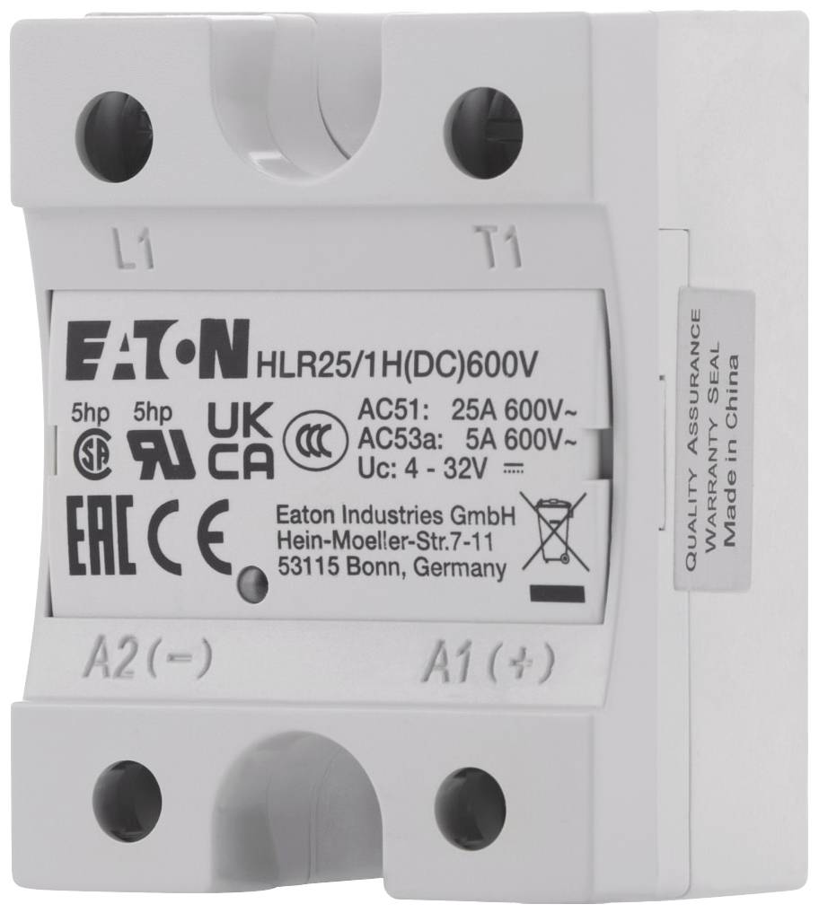 Eaton HLR125/1H(DC)600V/S poluprovodnički relej (SSR) 125 A