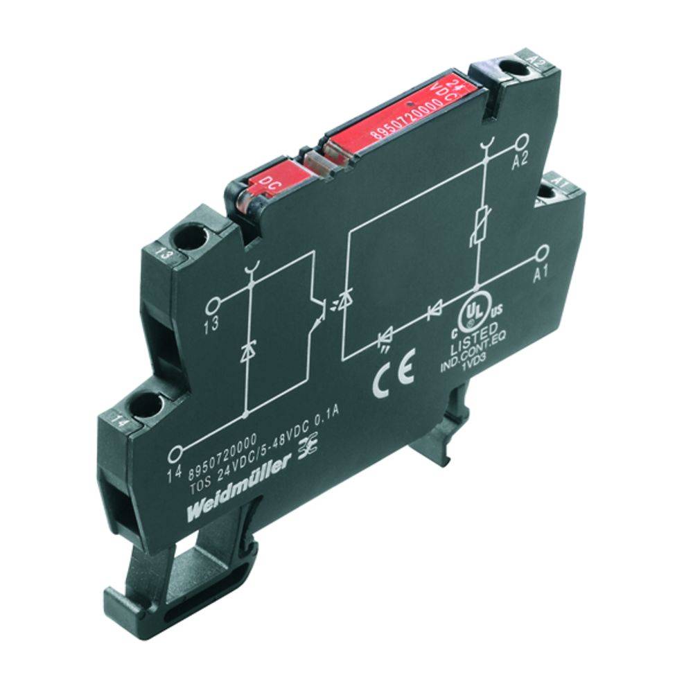 Weidmüller TOS 230VAC/48VDC 0.5A RC poluprovodnički relej (SSR) 0.5 A 48 V/DC (pak. 10 kom)