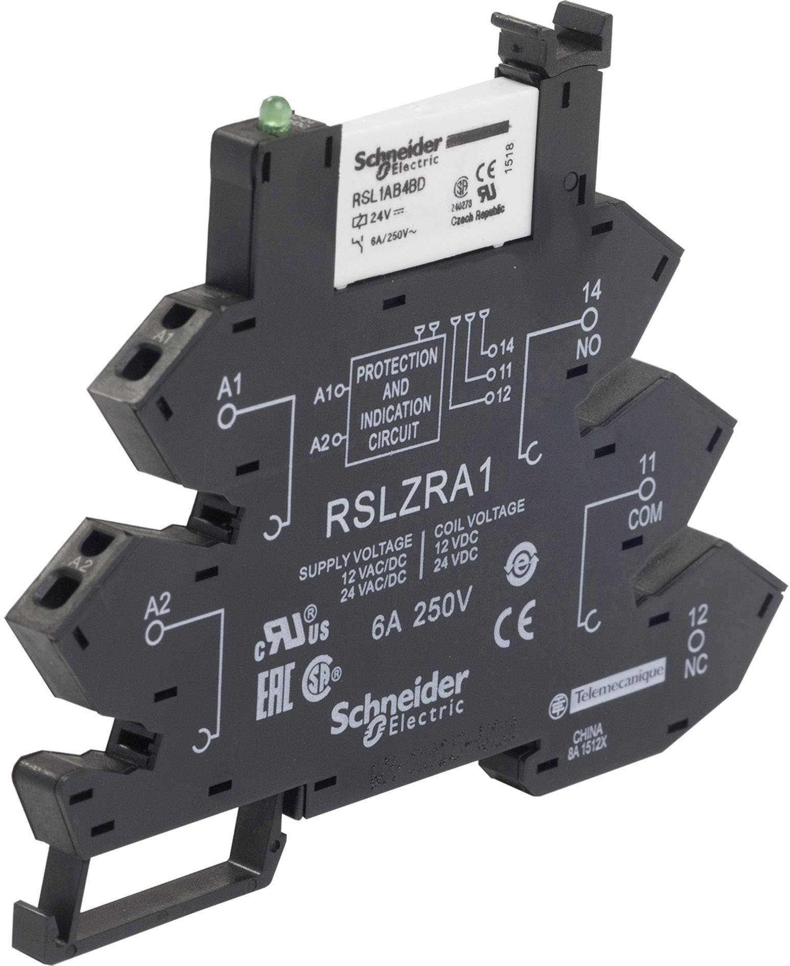 Schneider Electric RSL1PRBU utični relej 24 V/DC, 24 V/AC 1 CO kontakt