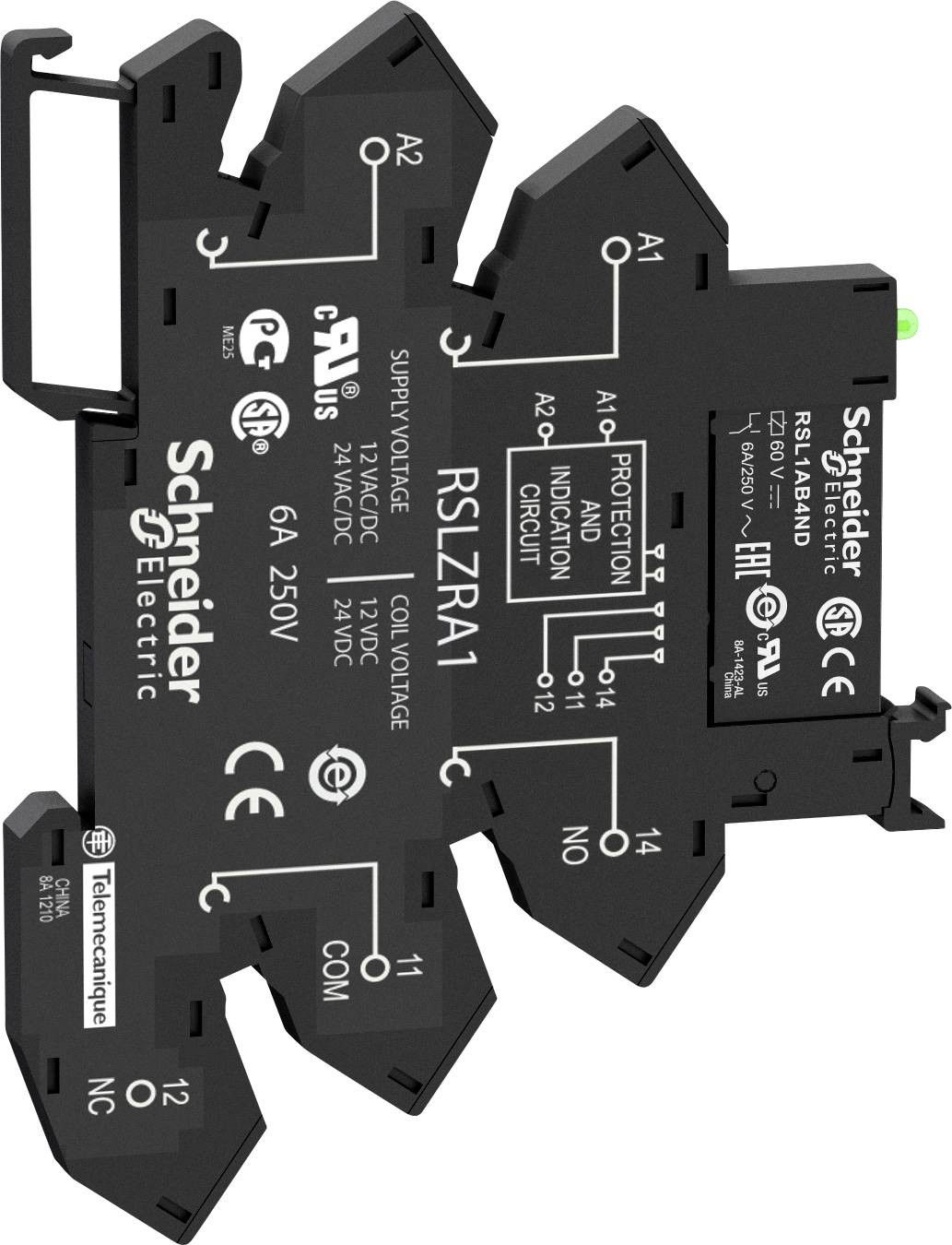 Schneider Electric RSL1PRPU utični relej 230 V/DC, 230 V/AC 1 CO kontakt