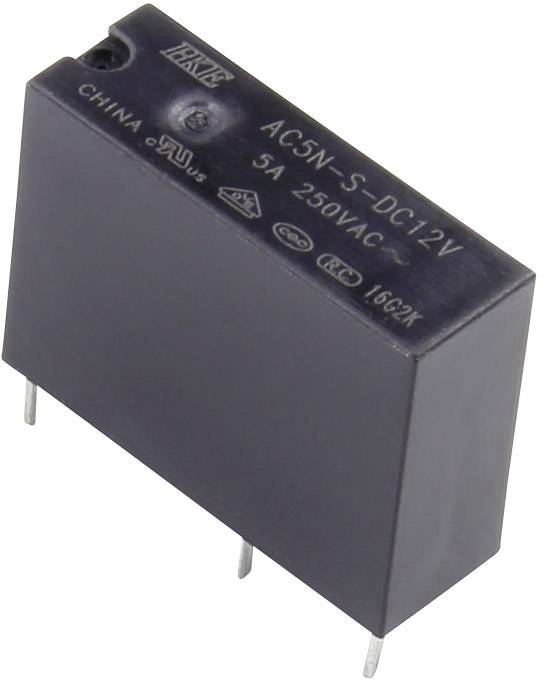 AC5N-S-DC12V relej za štampanu pločicu 12 V/DC 1 NO kontakt