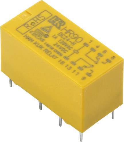 HR90-DC12H relej za štampanu pločicu 12 V/DC 2 CO kontakt