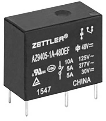 Zettler AZ9405-1A-5DSEF relej za štampanu pločicu 5 V/DC 1 NO kontakt