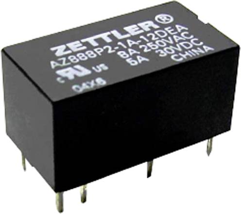 Zettler AZ888-1A-12DE relej za štampanu pločicu 12 V/DC 1 NO kontakt