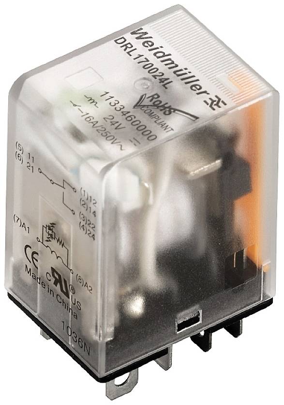Weidmüller DRL273220L utični relej 220 V/DC 2 CO kontakt (pak. 20 kom)