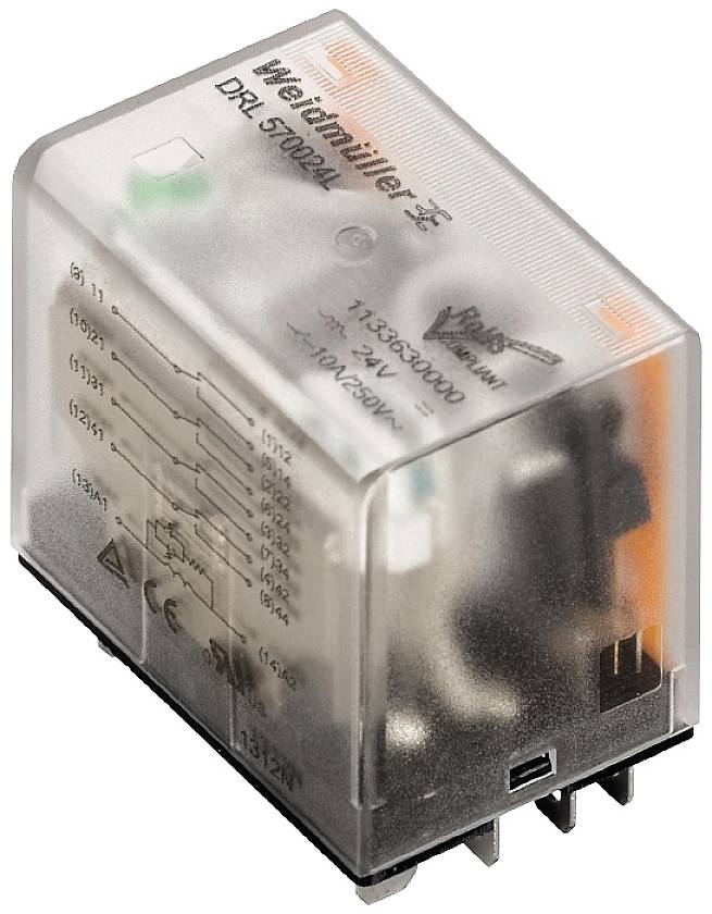 Weidmüller DRL573048L utični relej 48 V/DC 4 CO kontakt (pak. 10 kom)