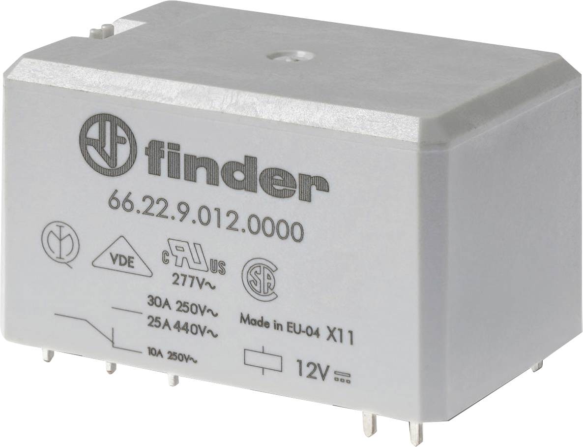 Finder 66.22.9.024.4000 relej za štampanu pločicu 24 V/DC 2 CO kontakt