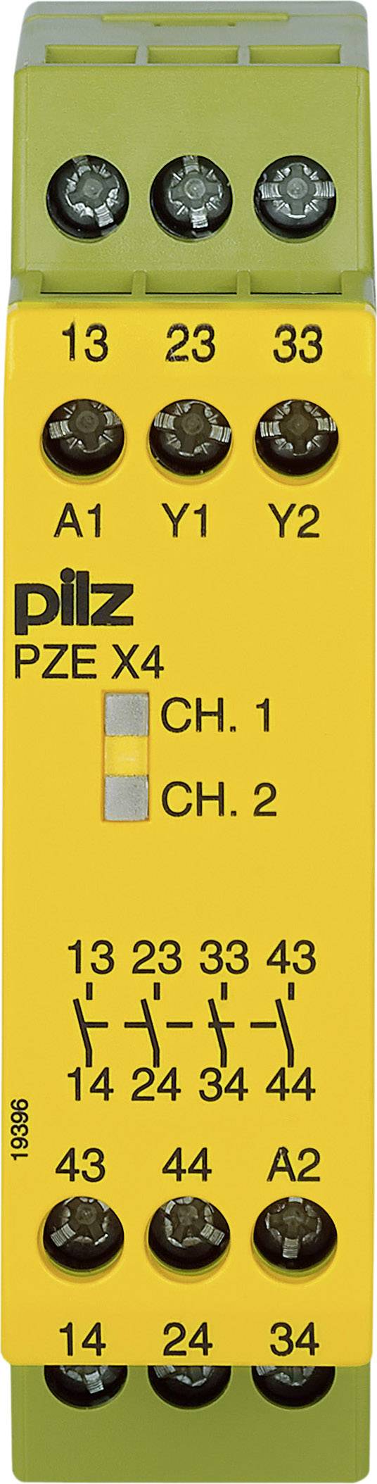 PILZ PNOZ XV2 3/24VDC 2n/o 2n/o t sigurnosni relej 2 NO kontakt 24 V/DC