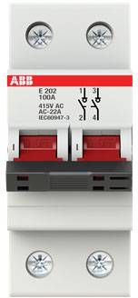 ABB 2CDE282001R0100 E202/100R automatski osigurac 2-polni 125 A 25 kA