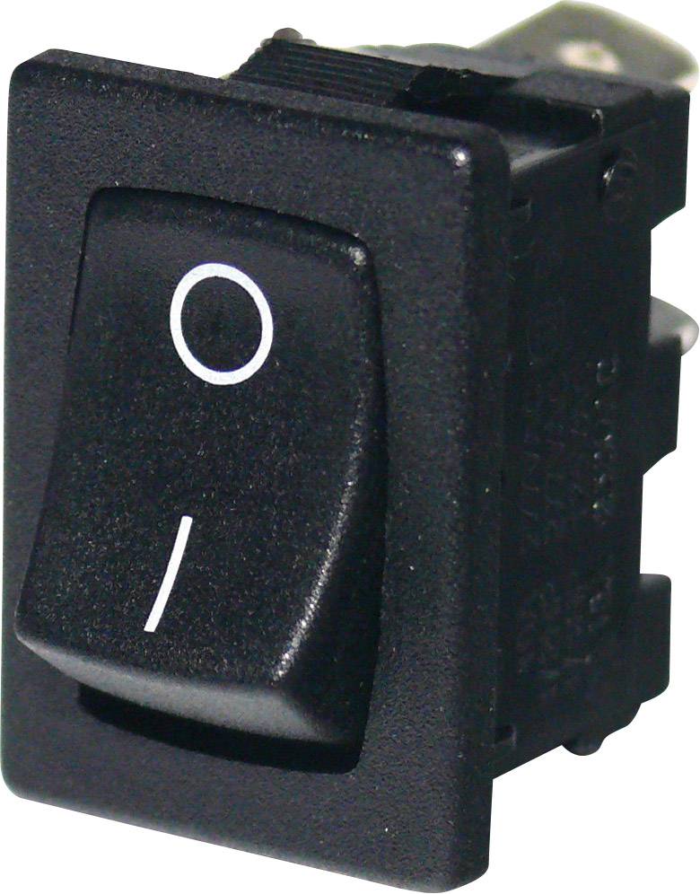 Arcolectric (Bulgin Ltd.) H8610VBAAA njihajući taster (klackalica) crna 250 V/AC