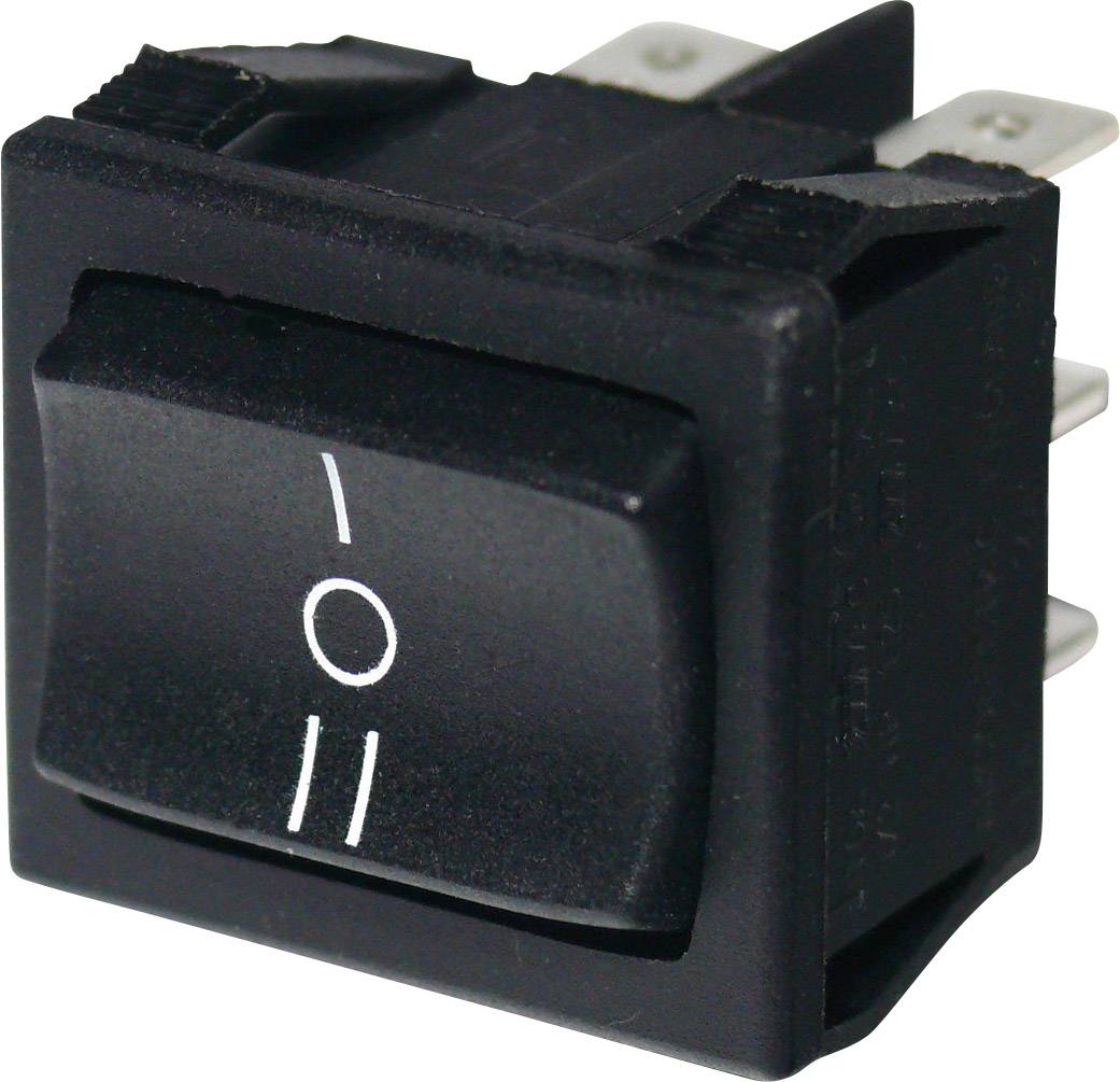 Arcolectric (Bulgin Ltd.) H8670VBAAB njihajući taster (klackalica) crna 250 V
