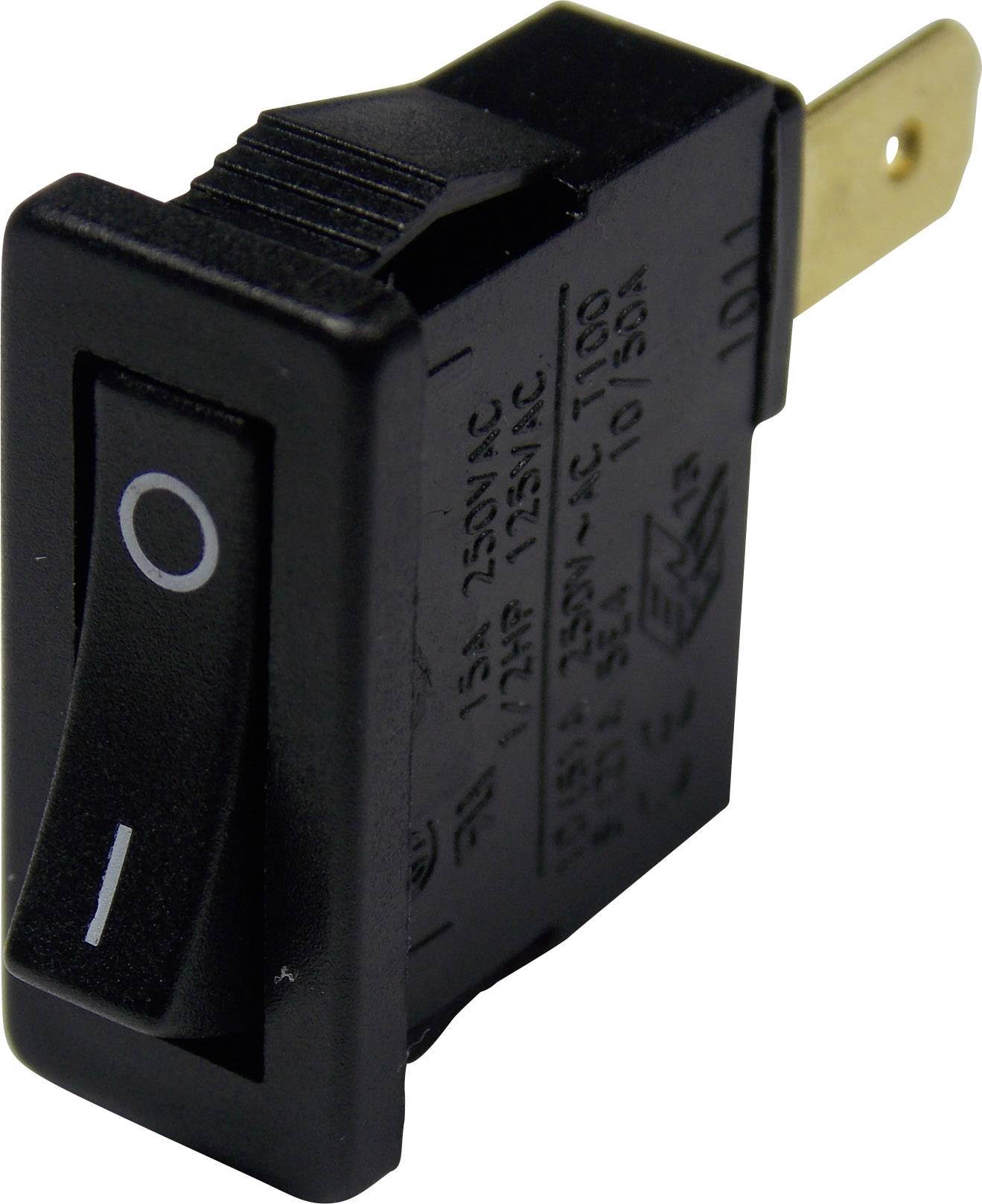 Arcolectric H8800VAAAB njihajući taster (klackalica) crna 250 V/AC