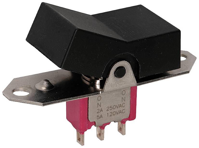 C & K Switches 7101J1ABE2 njihajući taster (klackalica) crna 20 V/AC, 20 V/DC