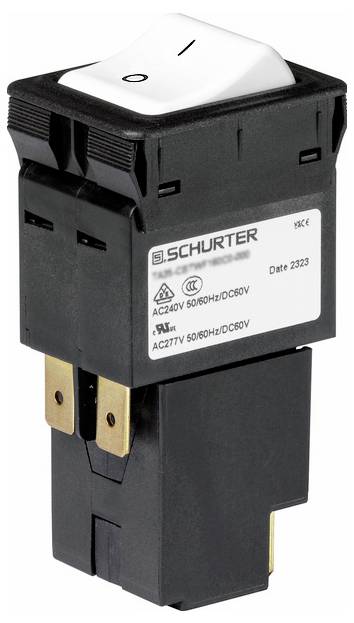 Schurter 3593513 zaštitni prekidač crna/bela 240 V/AC, 60 V/DC