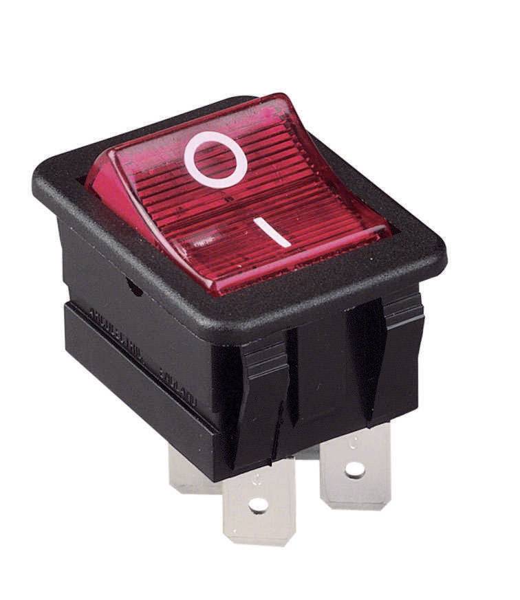 Arcolectric (Bulgin Ltd.) tinjalica njihajući taster (klackalica) crna, zelena 250 V/AC