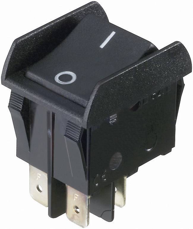 InterBär 3652-852.22 njihajući taster (klackalica) crna 250 V/AC