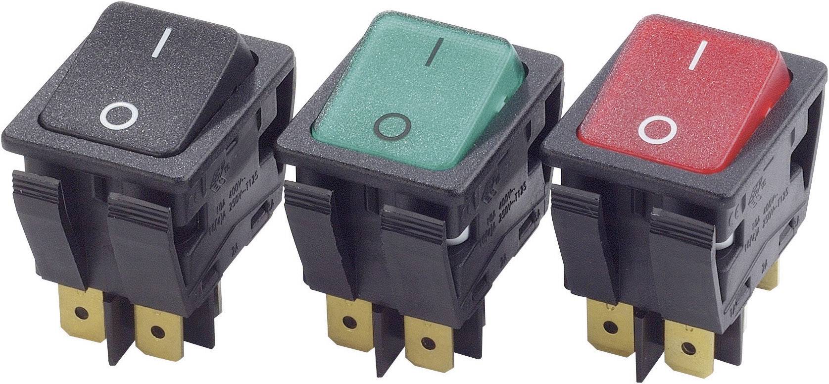 Arcolectric (Bulgin Ltd.) C6050ALAAC njihajući taster (klackalica) crna 250 V/AC