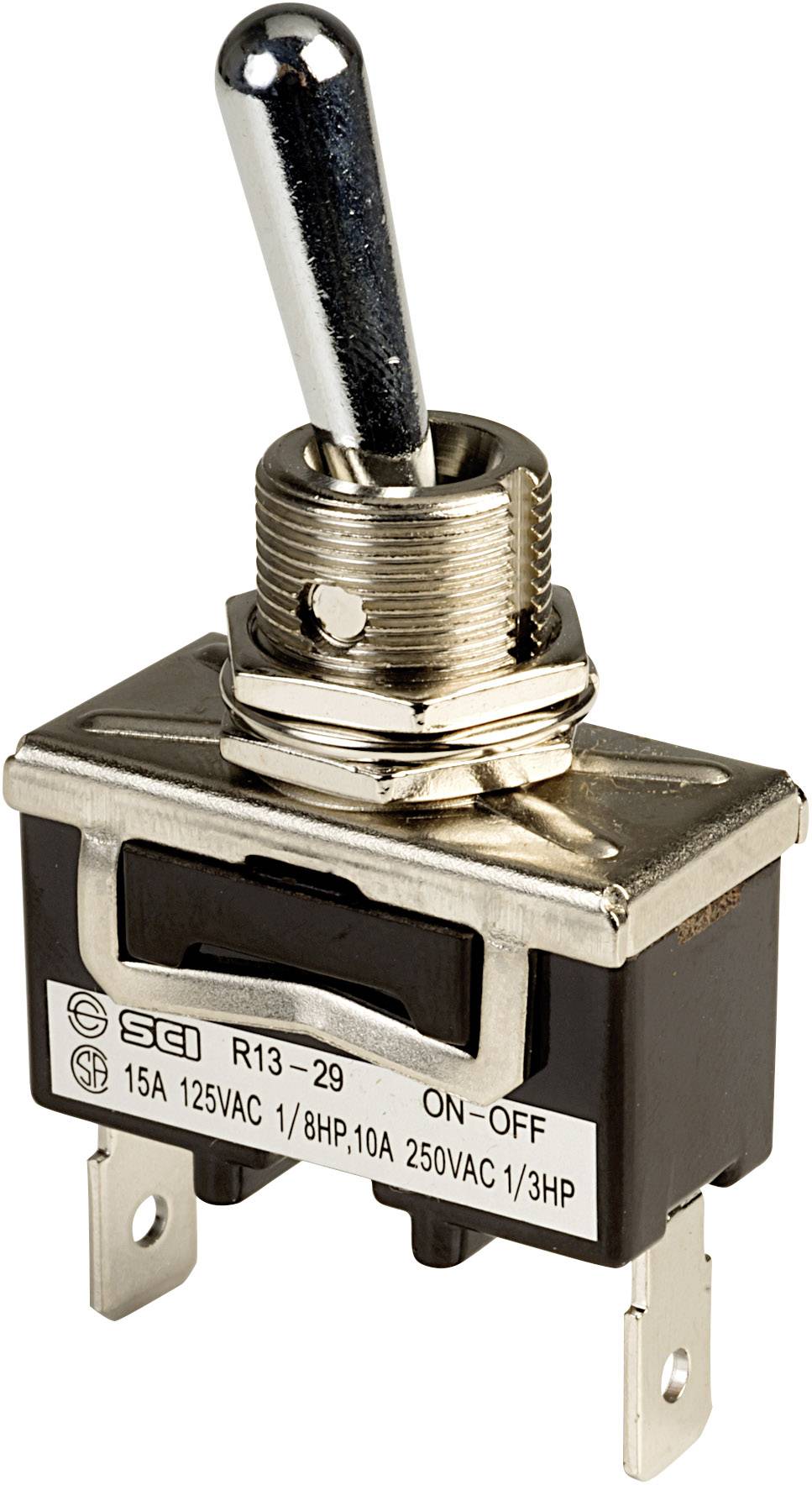 R13-29A-01A-HWH njihajući prekidač (toggle) 1 x isključivanje/uklop 250 V/AC