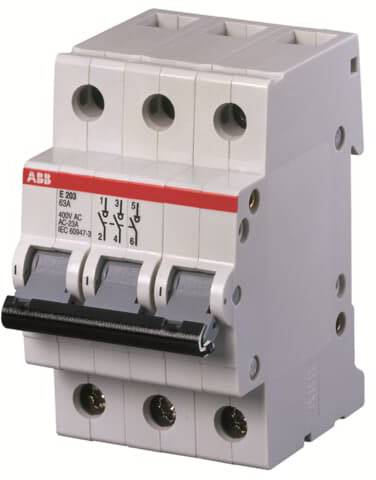 ABB 2CDE283001R0025 E203/25R automatski osigurac 3-polni 125 A 25 kA
