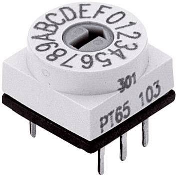PTR HARTMANN HEX. CODIERSCHALTER 16 polozaja THT 24 V DC/AC 0.4 A