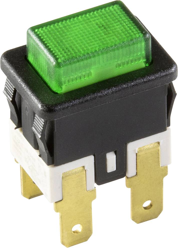 3635-250.22 prekidač na pritisak (uklopni) crna, zelena 250 V