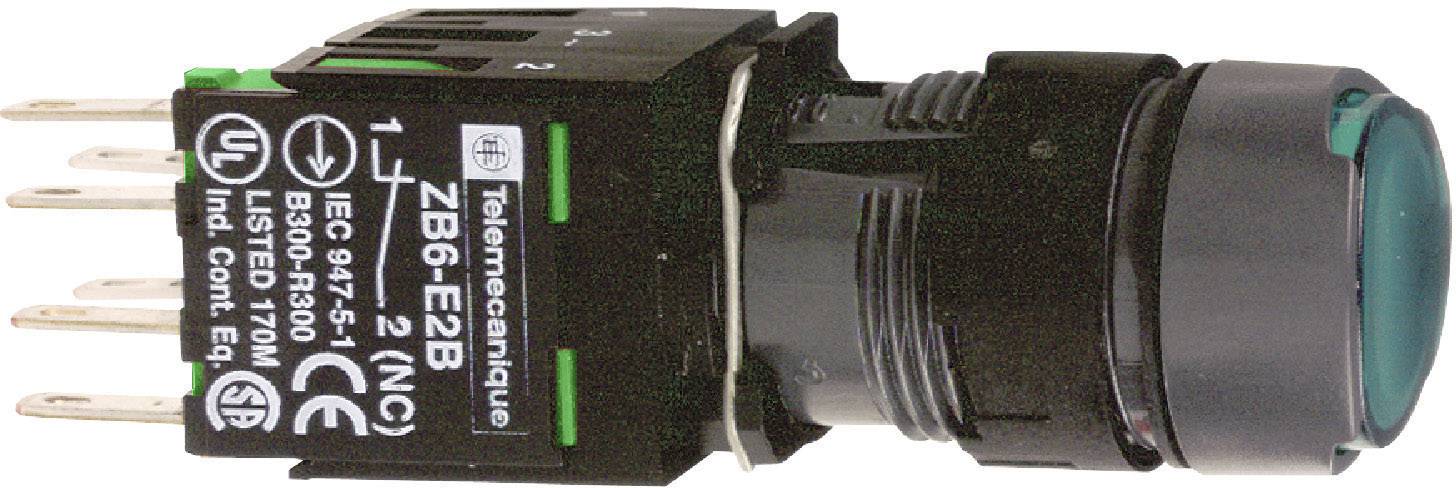 Schneider Electric LED osvetljeni taster crna, zelena 250 V