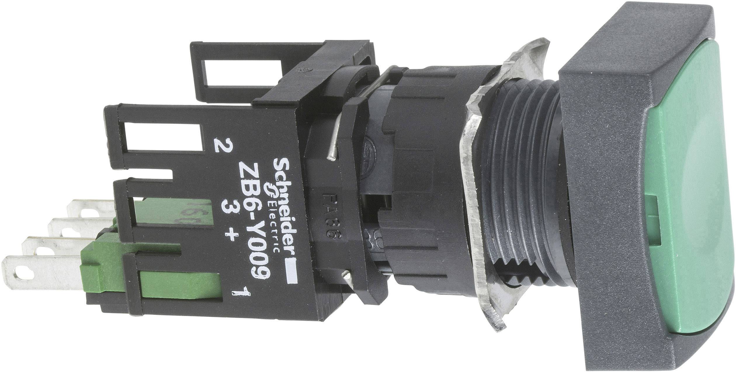 Schneider Electric XB6DA31B taster crna, zelena 250 V