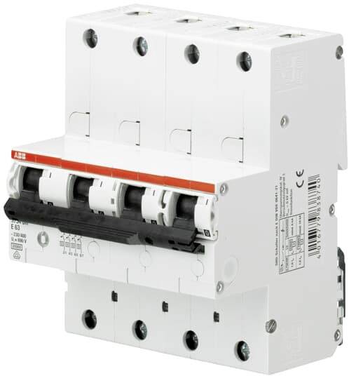 ABB 2CDH784001R0607 S754DR-K63 automatski osigurac 4-polni