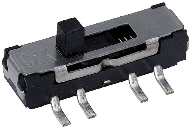 C & K Switches JS207011CQNR klizni prekidač 6 V, 300 mA