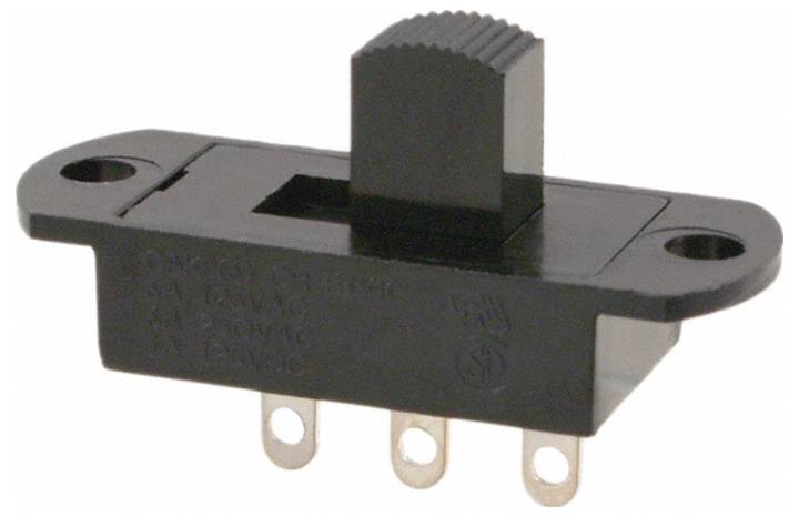 C & K Switches 3279686 klizni prekidač 125 V/AC, 125 V/DC, 6 A