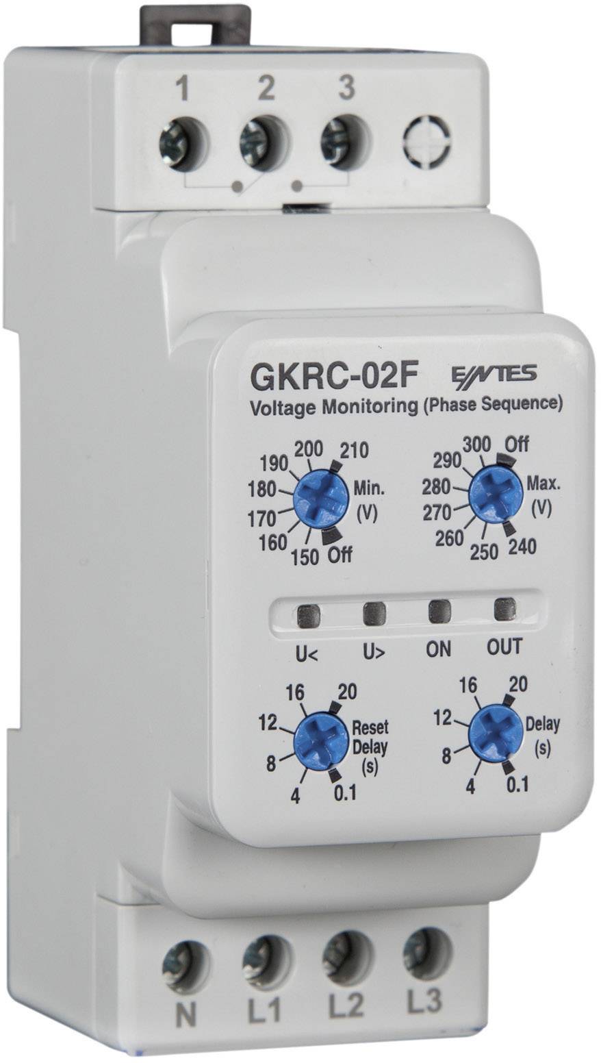 ENTES® GKRC-02F nadzorni relej 230 V/AC