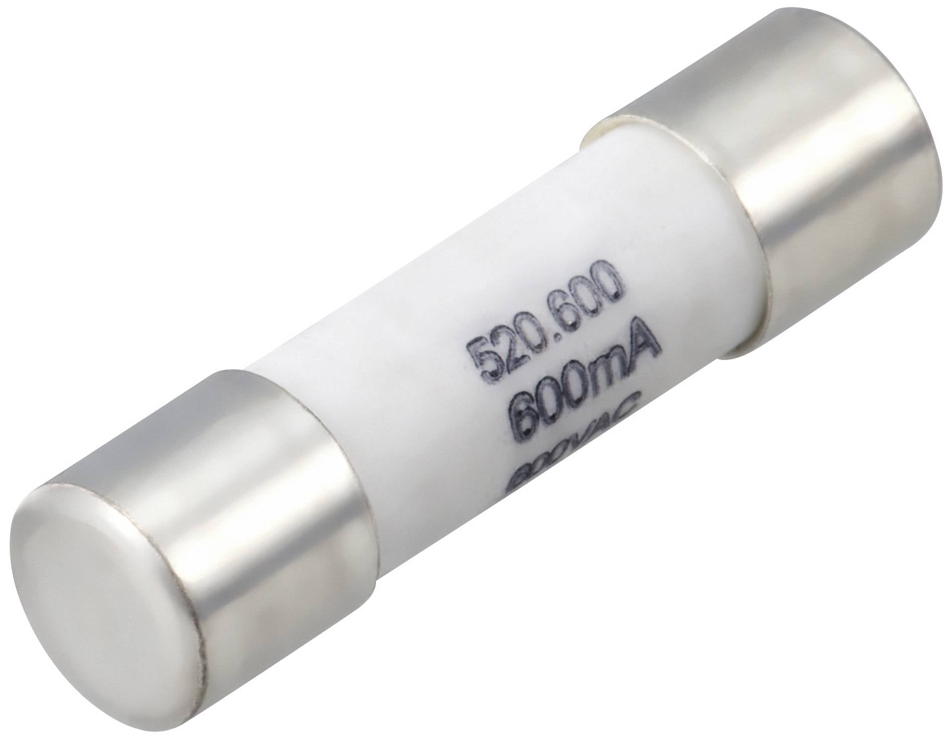 VOLTCRAFT VC 191 Fuse 600 V/AC, 500 V/DC (prečnik x dužina) 5 mm x 20 mm 600 mA