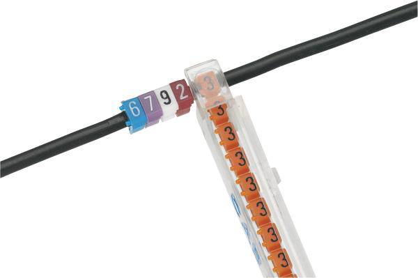 Legrand držač oznaka za kablove narandžasta brojevi plastika (pak. 1200 kom) 2155145