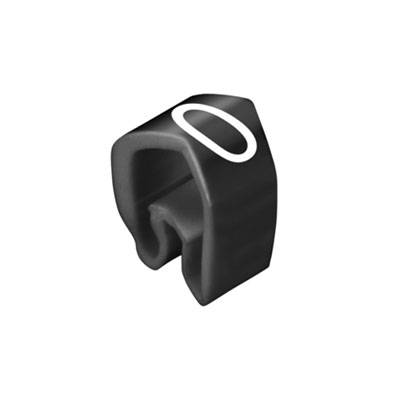 Identifikacioni prsten crna brojevi PVC (pak. 100 kom)