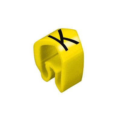 Identifikacioni prsten žuta slova PVC (pak. 100 kom) 277020