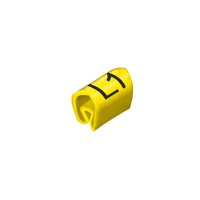 Identifikacioni prsten žuta slova, brojevi PVC (pak. 100 kom) 277468