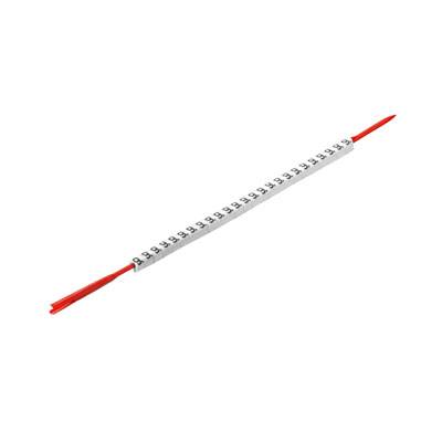 Identifikacioni prsten bela brojevi PVC (pak. 250 kom)
