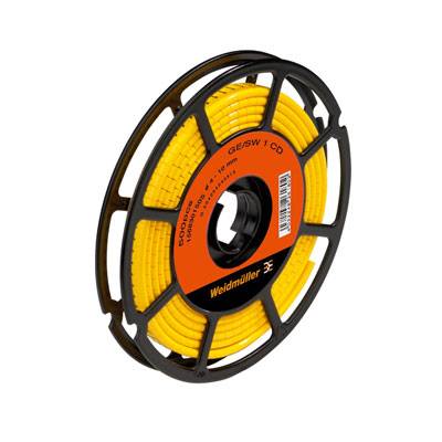 Identifikacioni prsten žuta slova PVC (pak. 500 kom) 323040