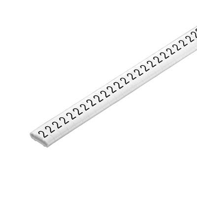 Identifikacioni prsten bela brojevi PVC (pak. 500 kom) 323030