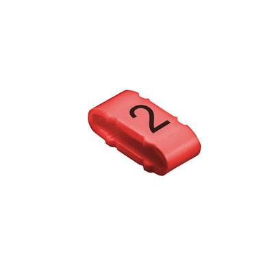 Identifikacioni prsten crvena brojevi PVC (pak. 100 kom) 356822